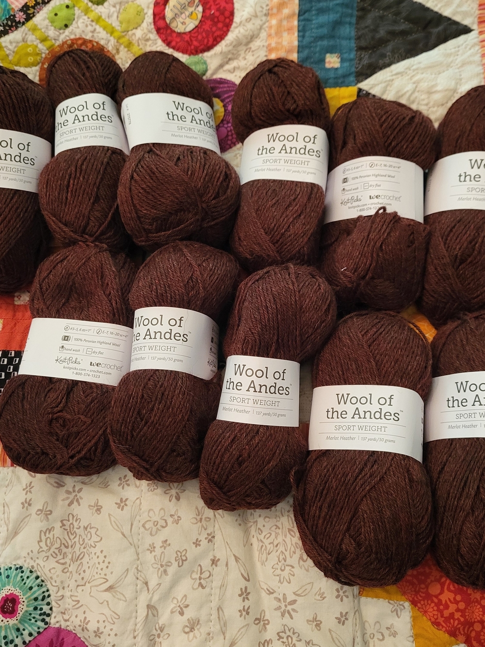 Wool Of The Andes Sport - Merlot Heather